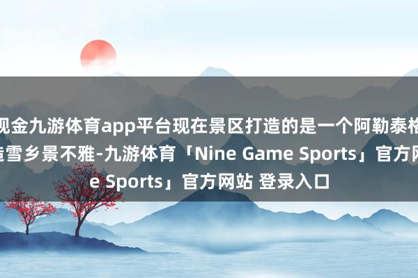 现金九游体育app平台现在景区打造的是一个阿勒泰格调的东谈主造雪乡景不雅-九游体育「Nine Game Sports」官方网站 登录入口