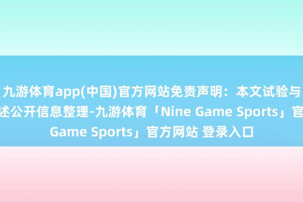 九游体育app(中国)官方网站免责声明:本文试验与数据由不雅点阐述公开信息整理-九游体育「Nine Game Sports」官方网站 登录入口